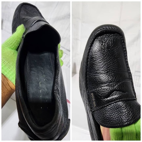 Authentic Prada Leather Slip On Loafers Black Size10 - Picture 15 of 15